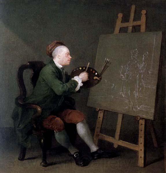 William Hogarth Hogarth Painting the Comic Muse Germany oil painting art